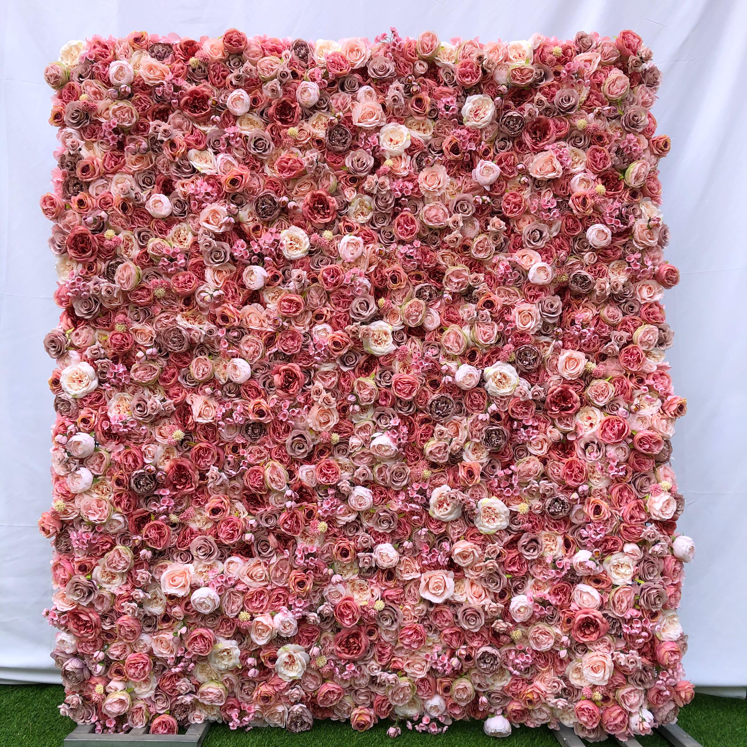 White Pink Rose Phalaenopsis Flower Wall