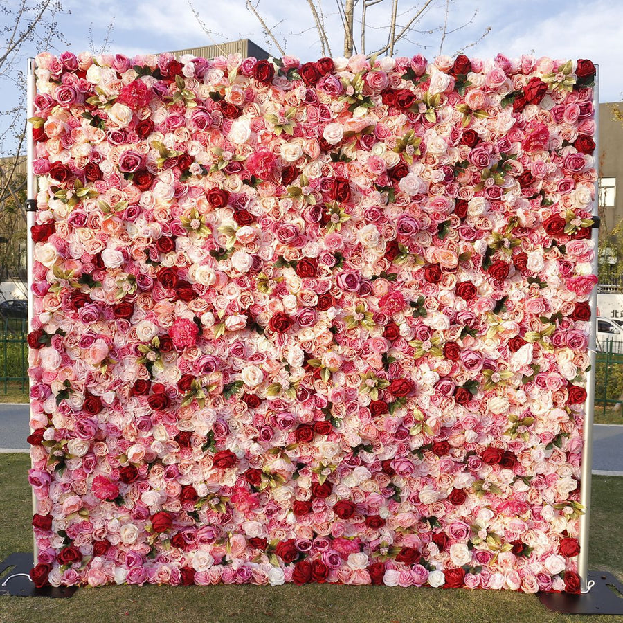 White Pink Rose Phalaenopsis Flower Wall