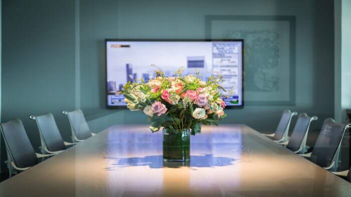 Beautiful Corporate Event Flower Arrangement
