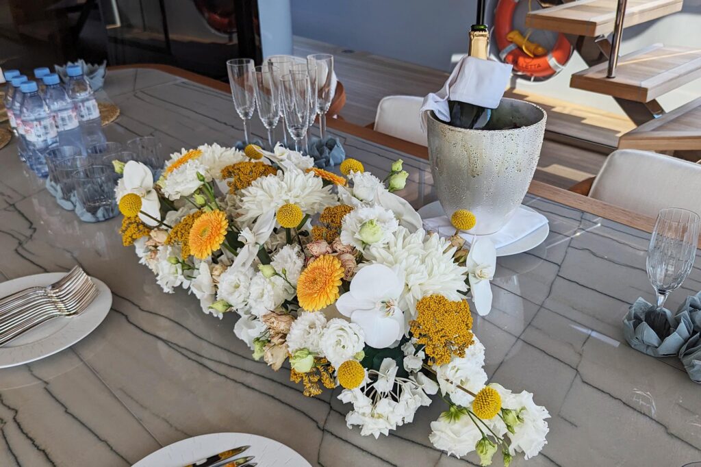 Hope Plants' flower centerpieces
